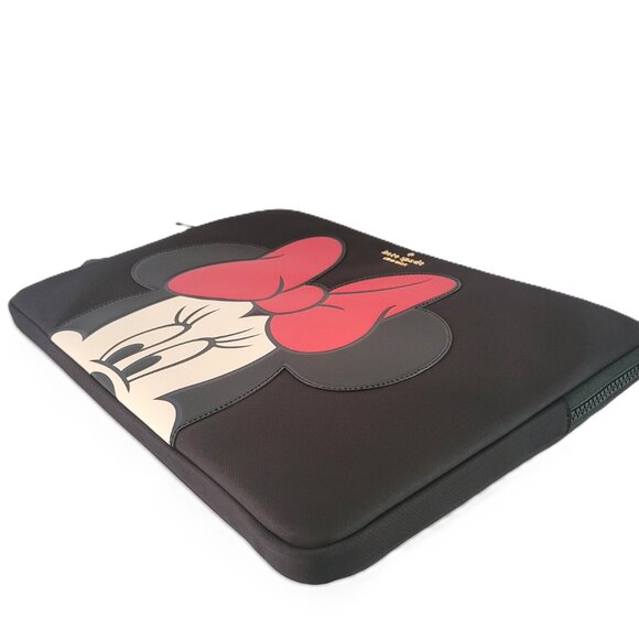 Kate Spade KG703 Disney X Minnie Mouse Universal Laptop Sleeve Black Multi 15" - Picture 6 of 7